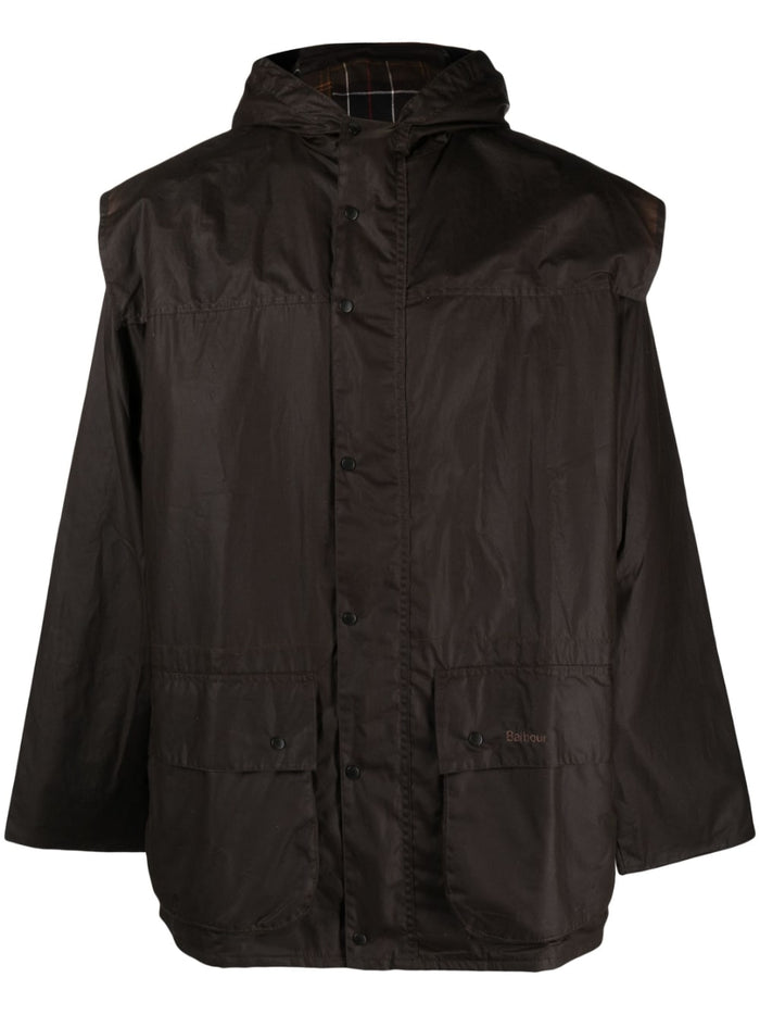 Barbour Coats Green Outer: Cotton Lining