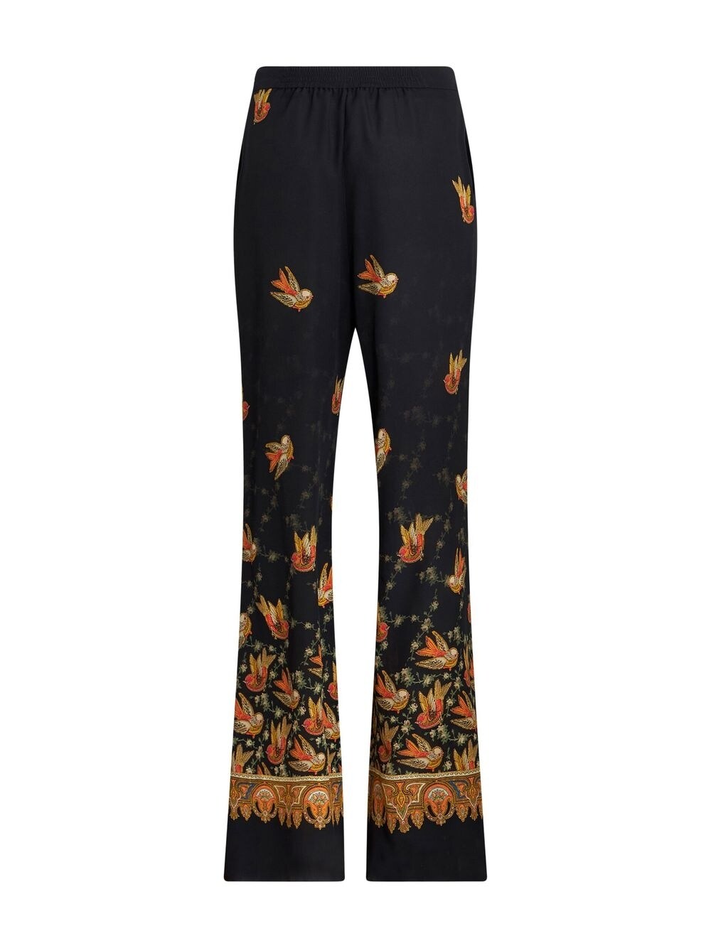 Etro Trousers Black Silk