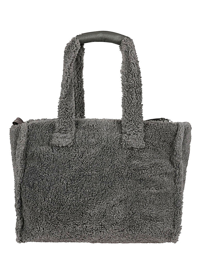 De Siena Bags Grey Main Material: Synthetic Fur