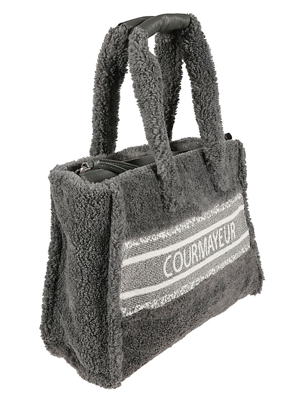 De Siena Bags Grey Main Material: Synthetic Fur