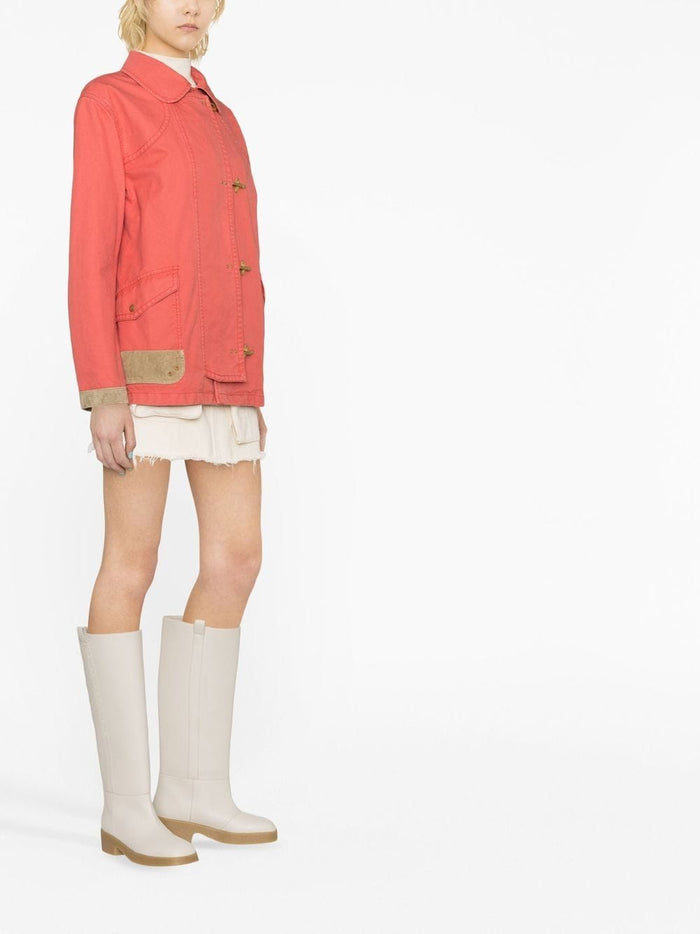 Fay Coats Red Fabric