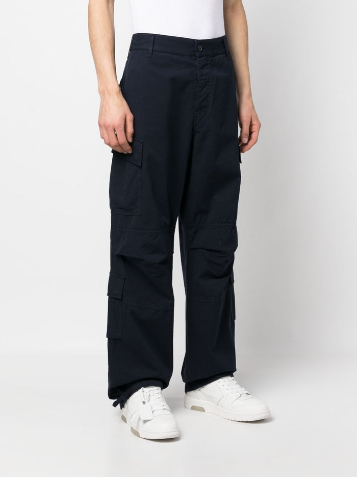 Darkpark Trousers Blue Cotton