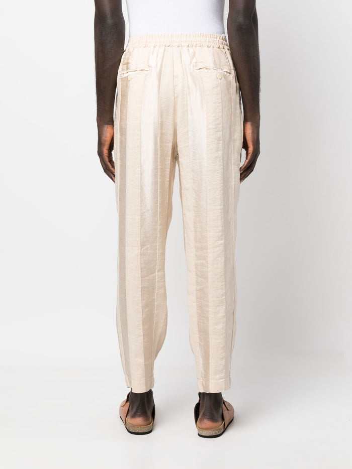 Barena Trousers Beige Linen/flax