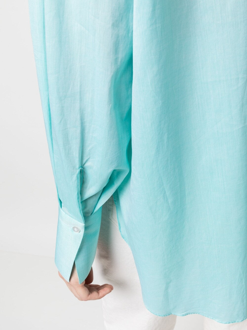 FINAMORE 1925 NAPOLI Shirts Green Linen/flax