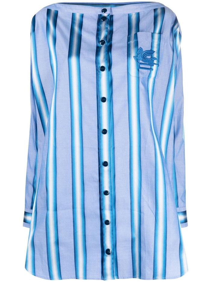 Etro Dresses Clear Blue Cotton