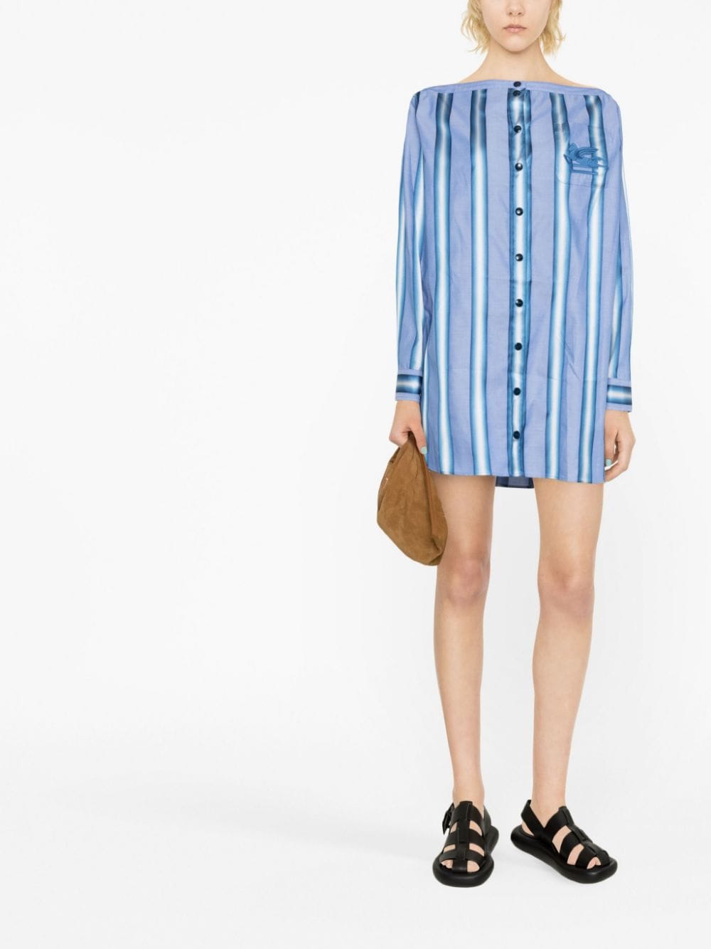 Etro Dresses Clear Blue Cotton