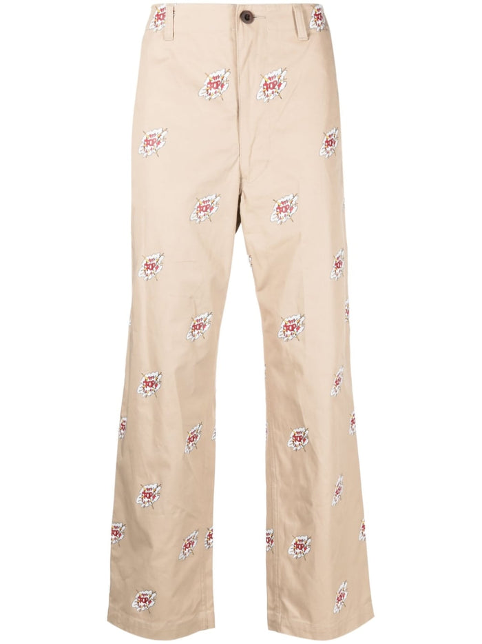 Junya Watanabe Trousers Beige Cotton