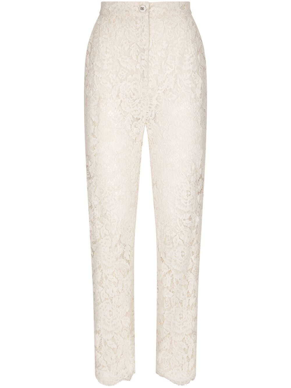 Dolce & Gabbana Trousers White Rayon