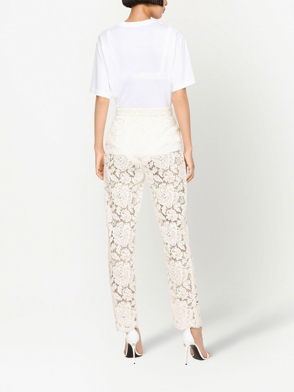 Dolce & Gabbana Trousers White Rayon