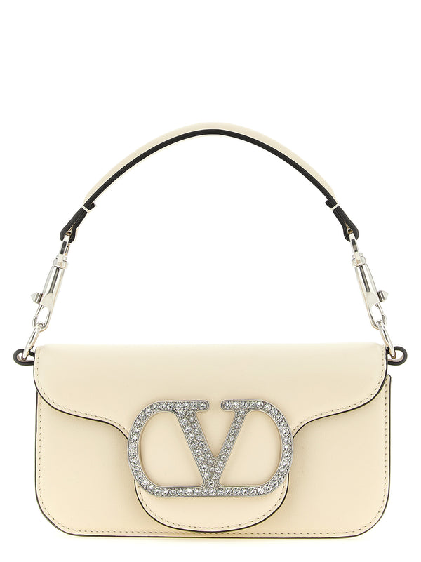 Valentino Garavani 100% calfskin leather (Bos Taurus) shoulder bag in white