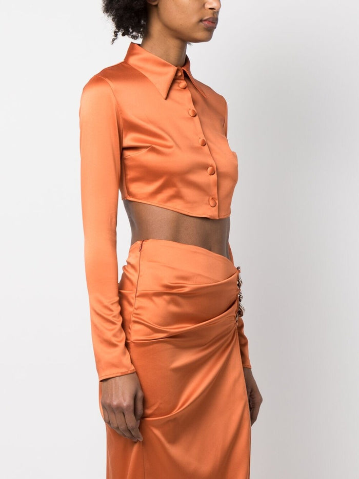 Gcds Top Orange Polyester