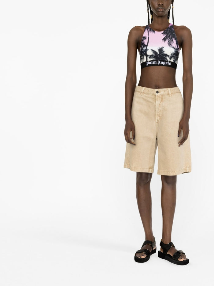 Palm Angels Top Purple Outer: Polyester