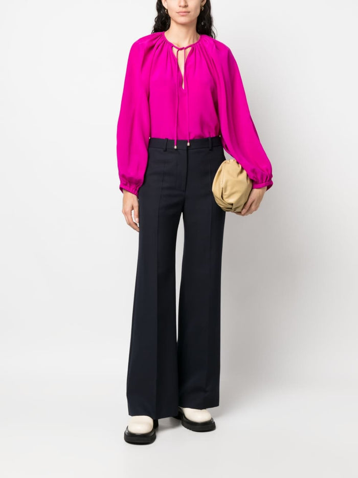 PHAEONIA Top Fuchsia Silk