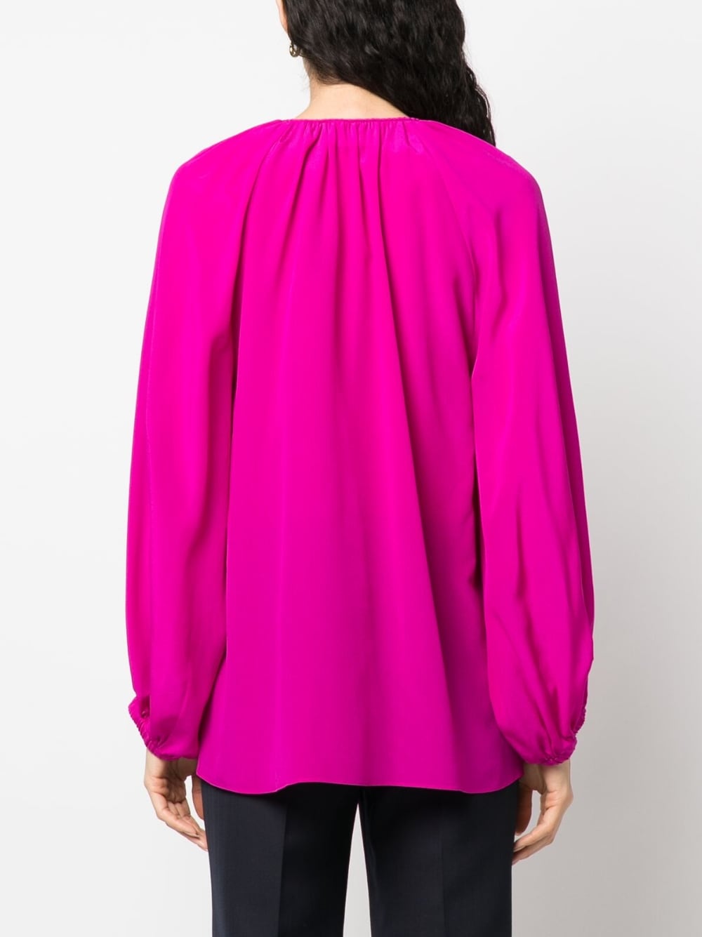 PHAEONIA Top Fuchsia Silk