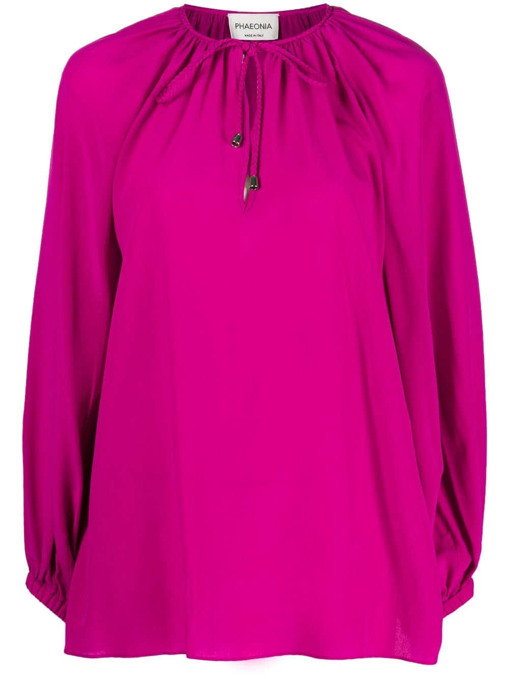 PHAEONIA Top Fuchsia Silk