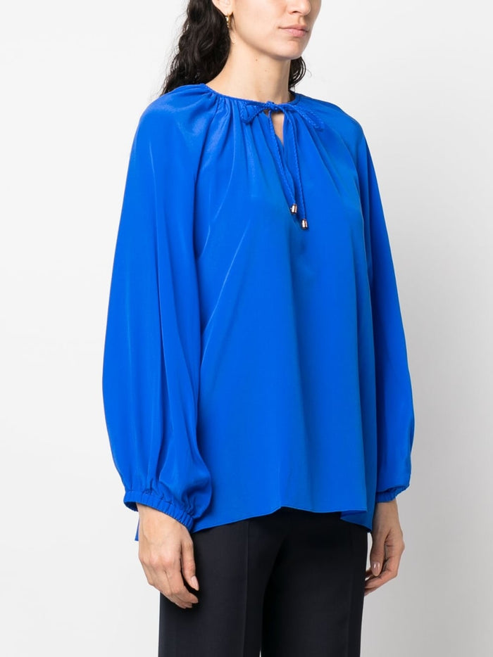 PHAEONIA Top Blue Silk