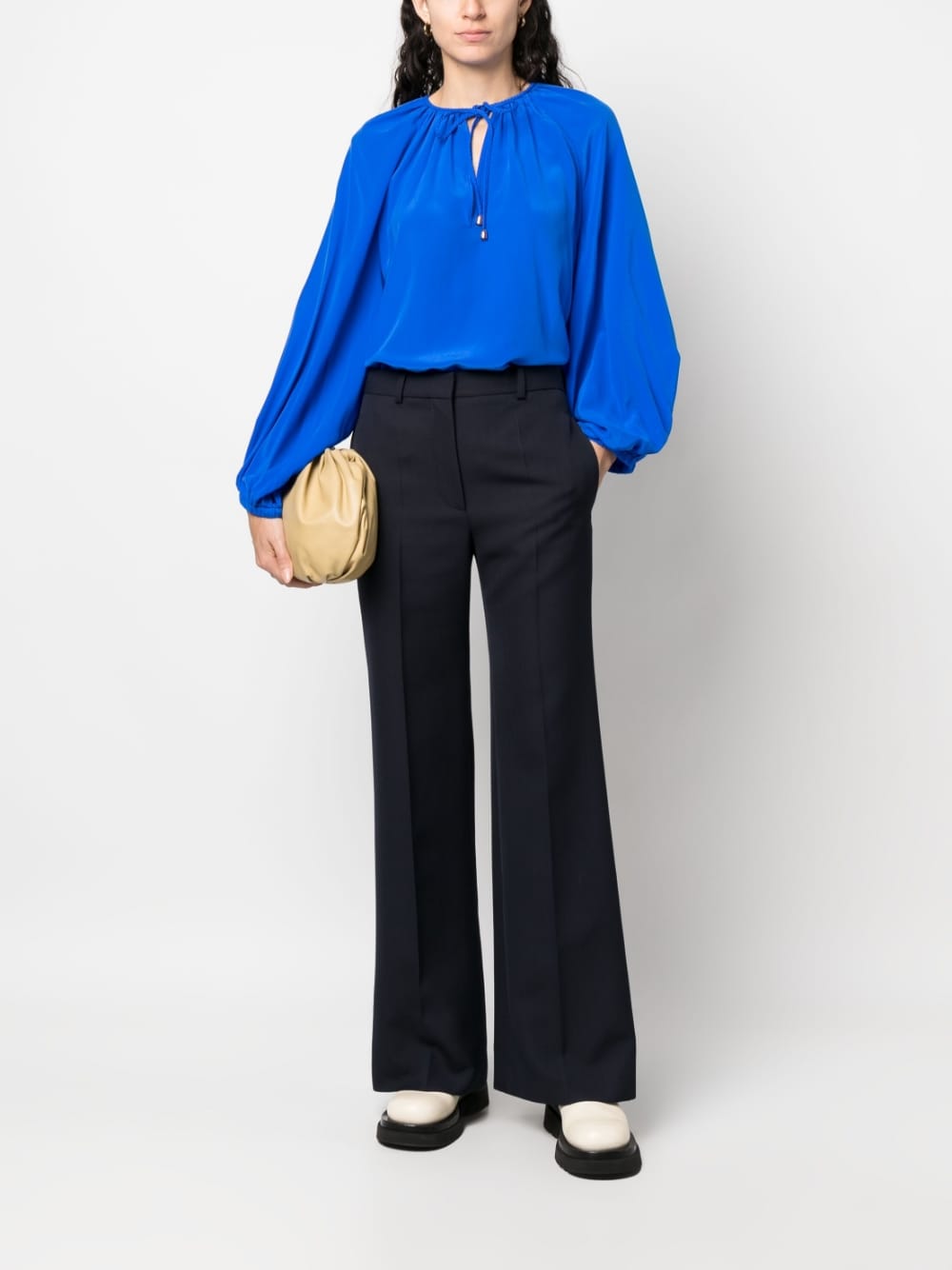 PHAEONIA Top Blue Silk