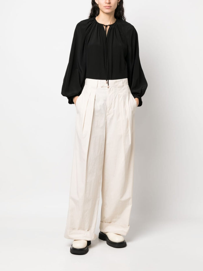 PHAEONIA Top Black Silk