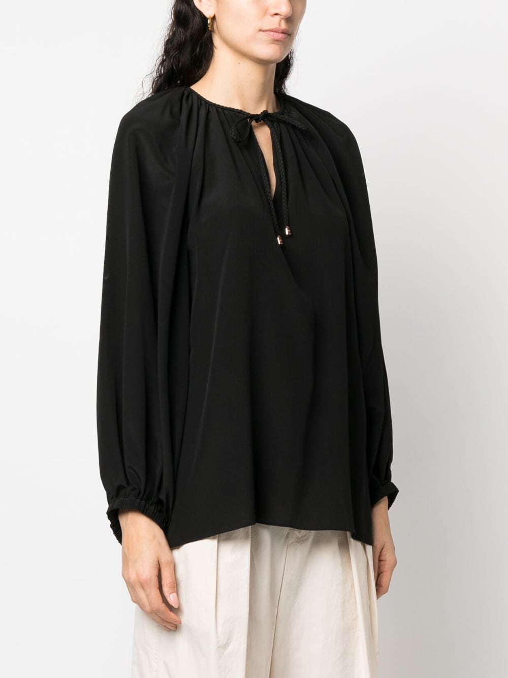 PHAEONIA Top Black Silk