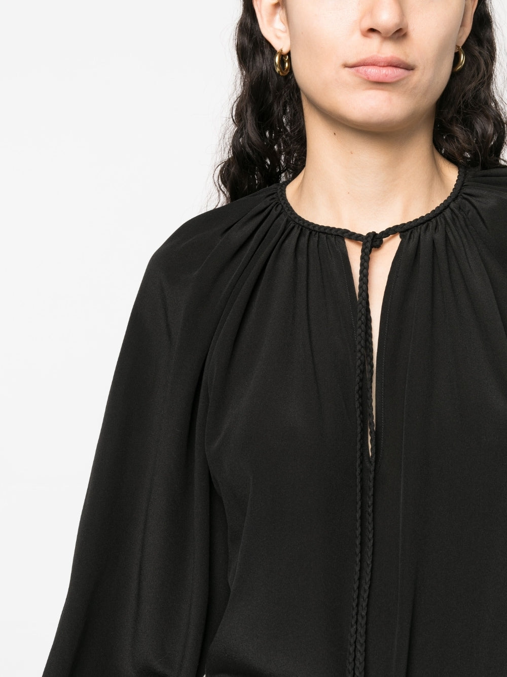 PHAEONIA Top Black Silk