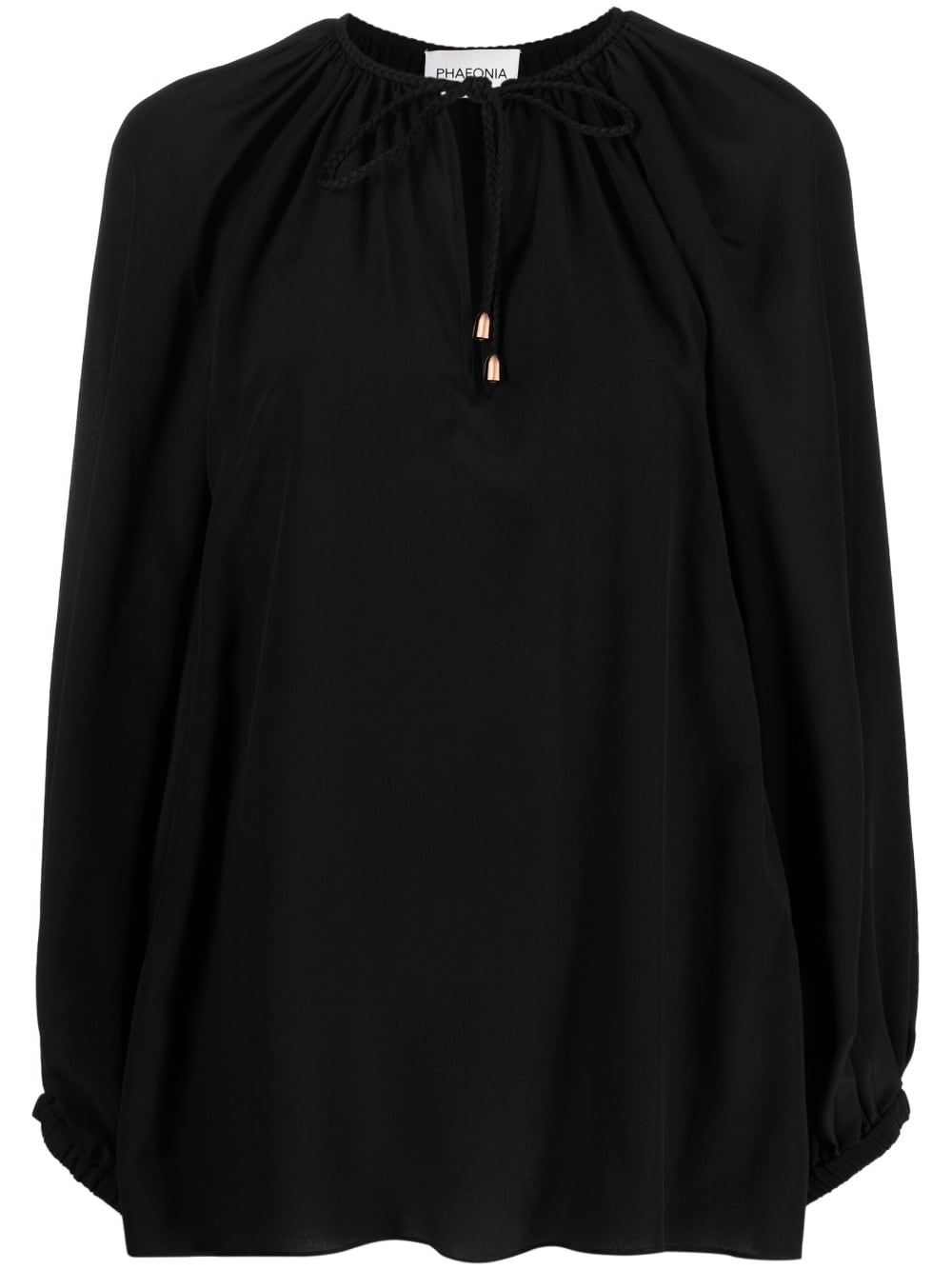 PHAEONIA Top Black Silk