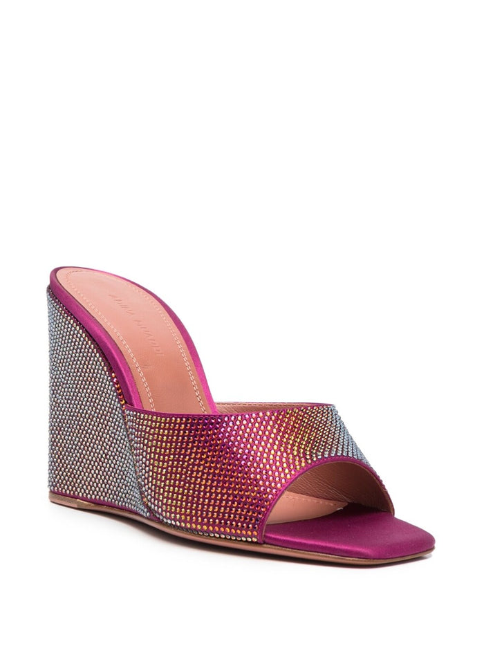 Amina Muaddi Sandals Red Lining: Fabric