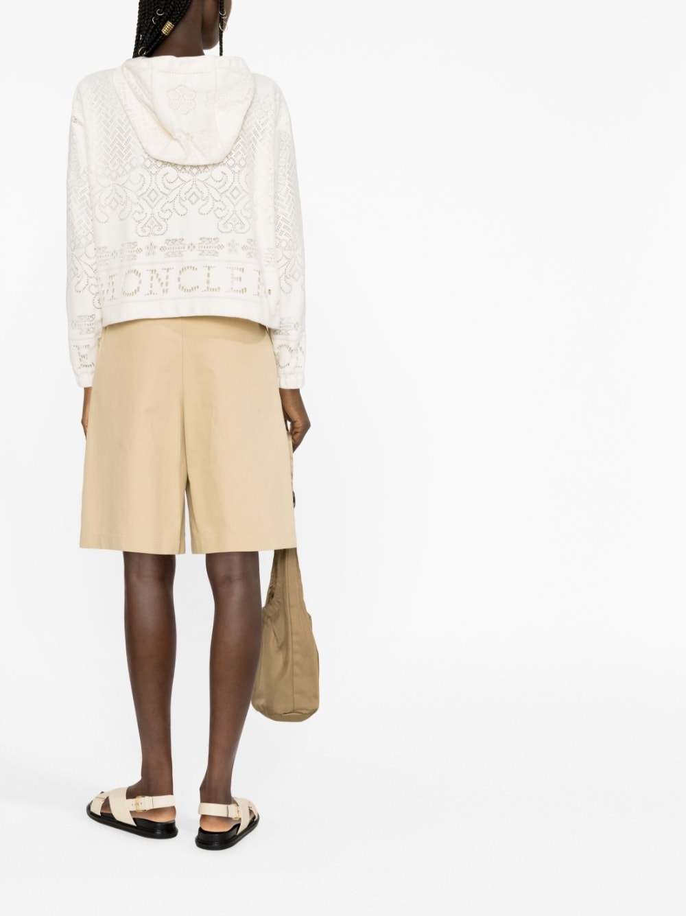 Moncler Coats White Outer: Cotton