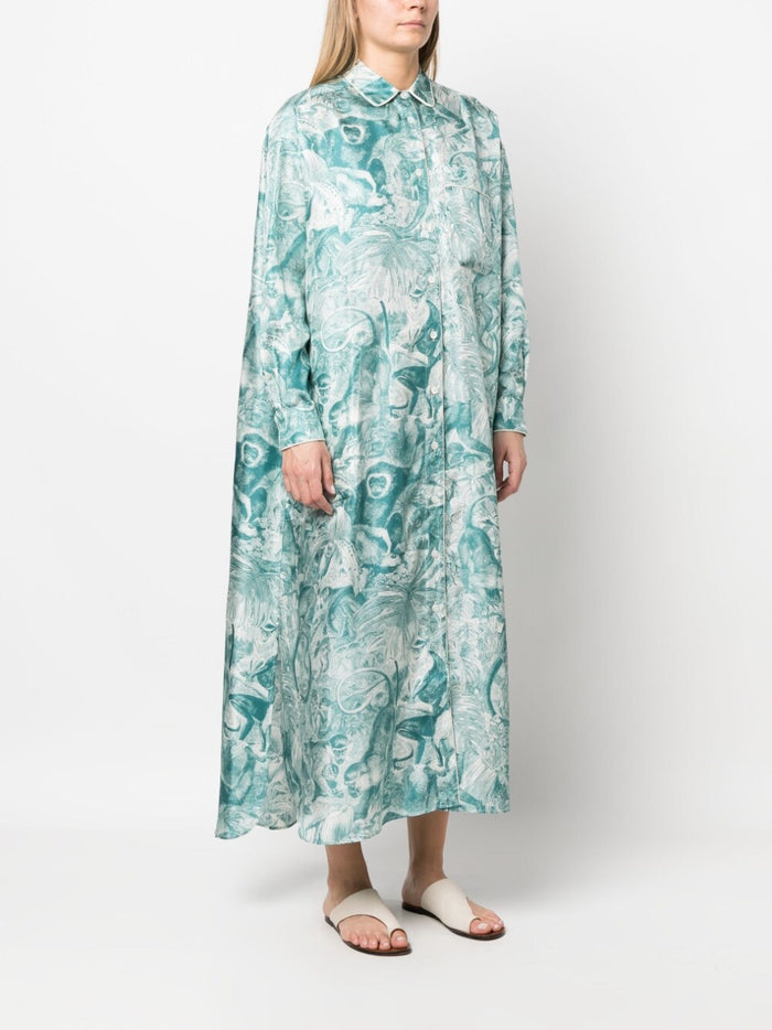 F.R.S . Dresses Blue Silk