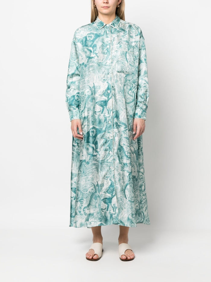 F.R.S . Dresses Blue Silk
