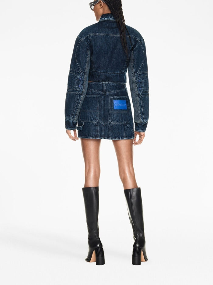 Off White Coats Blue Cotton
