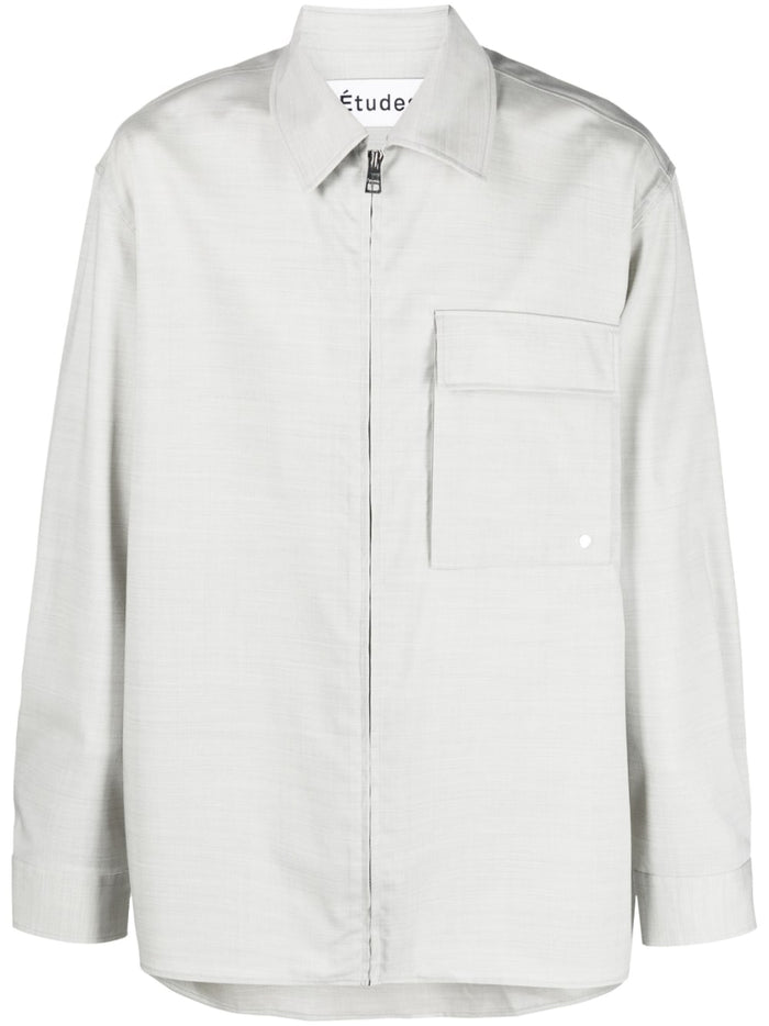études Shirts Grey Wool