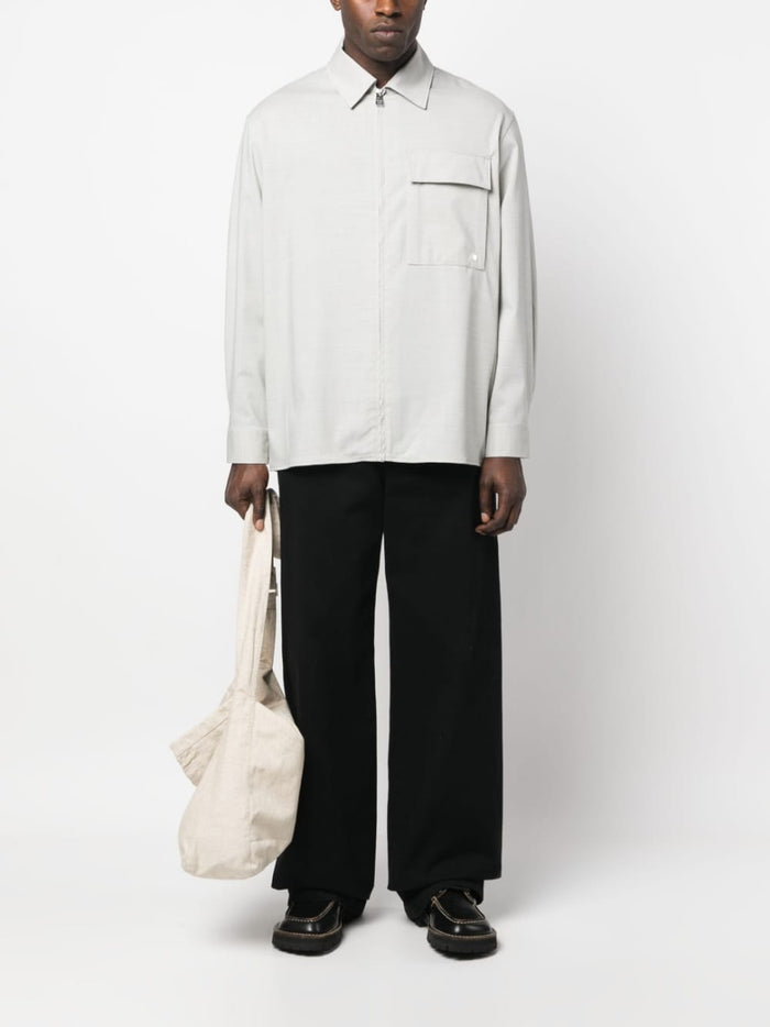 études Shirts Grey Wool