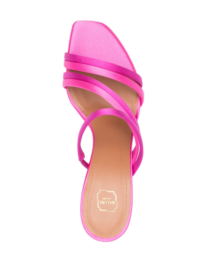 Malone Souliers With Heel Pink Sole: Calf Leather