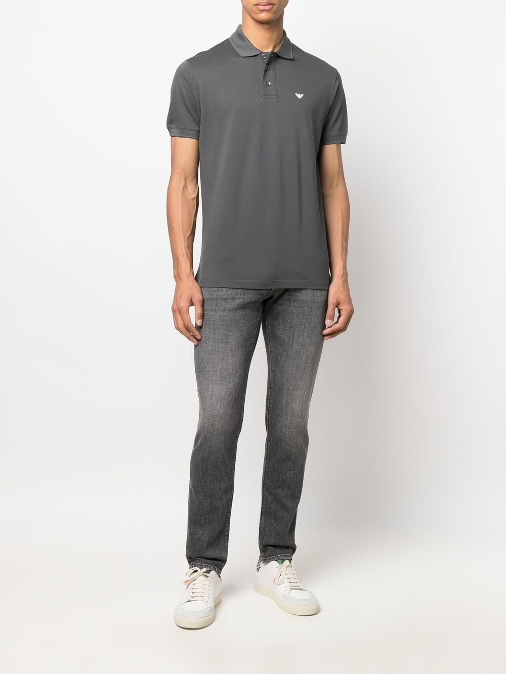 Emporio Armani T-Shirts And Polos Grigio Cotton