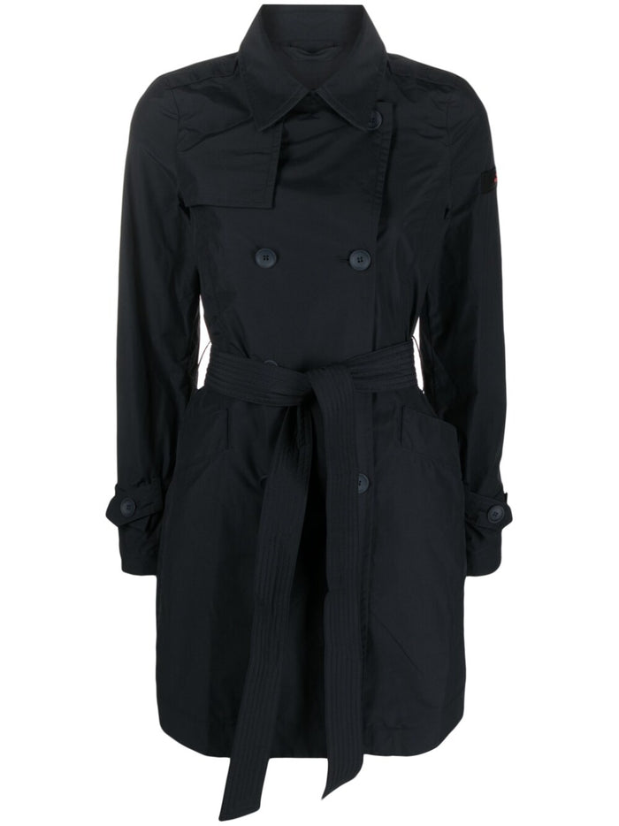 Peuterey Coats Blue Lining: Cotton