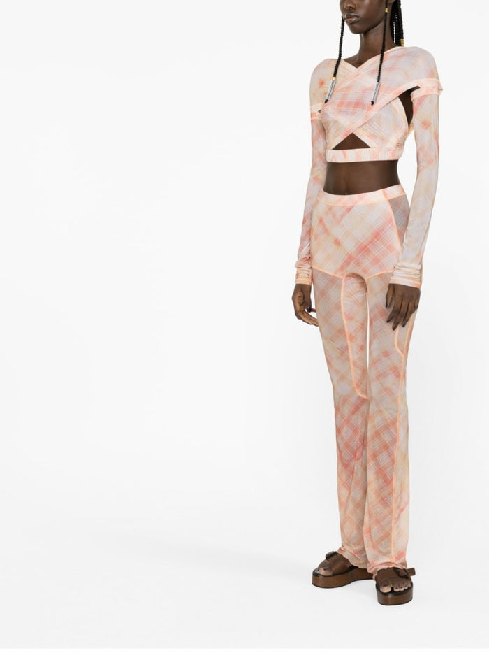 Knwls Trousers Pink Polyester