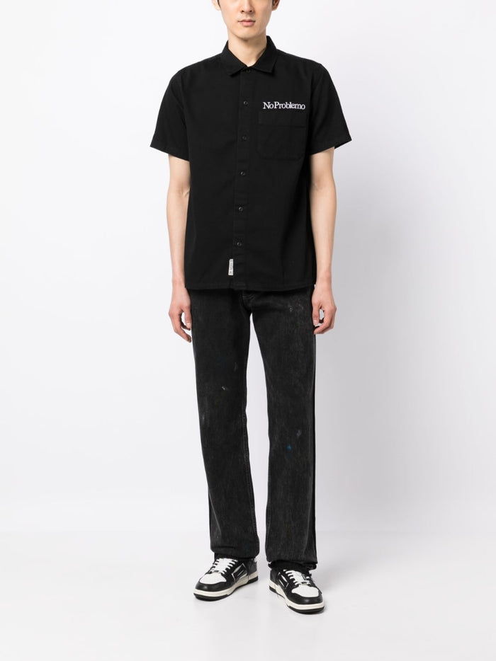 Aries Shirts Black Cotton