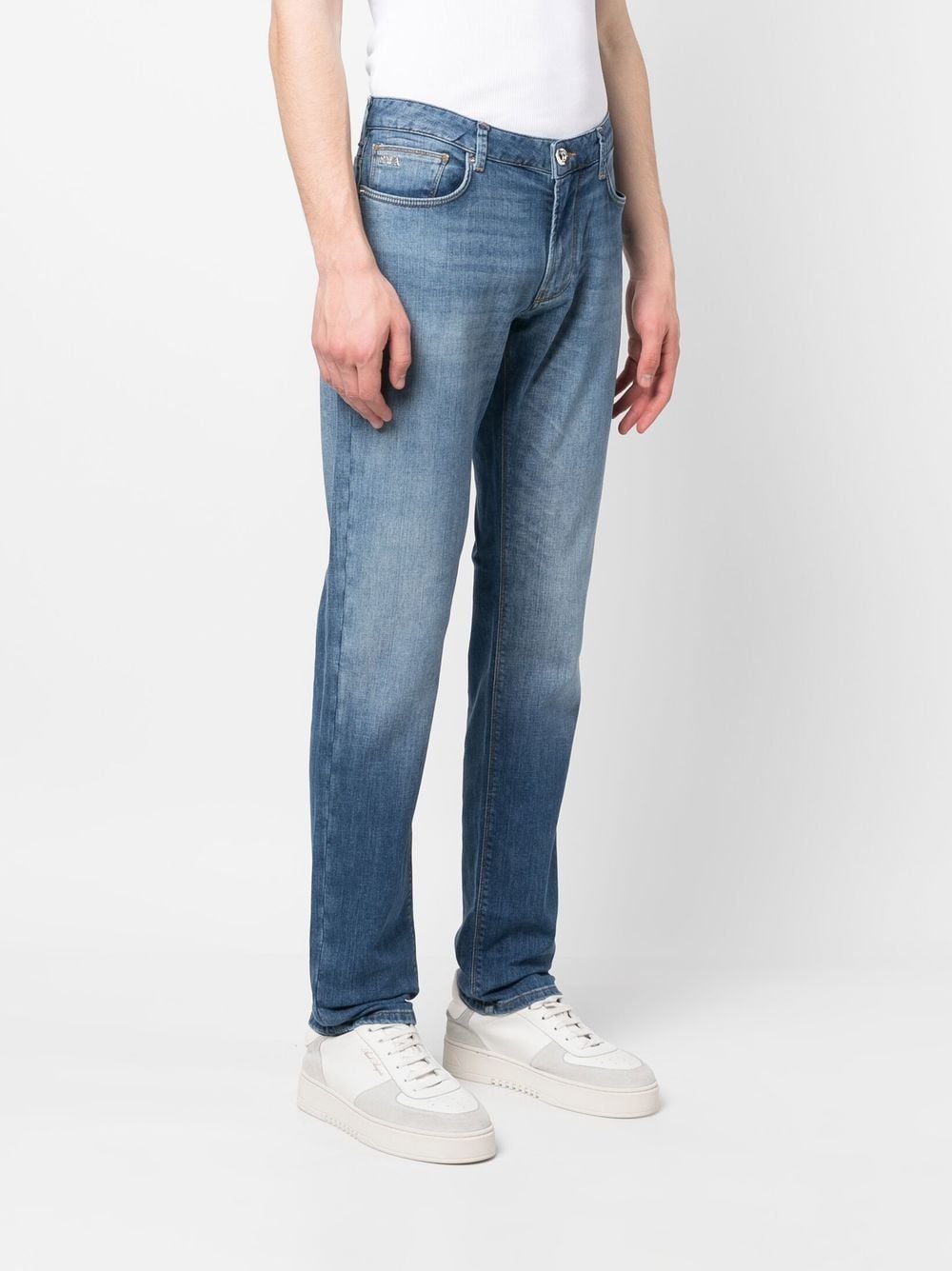 Emporio Armani Jeans Azzurro Cotone Elastan