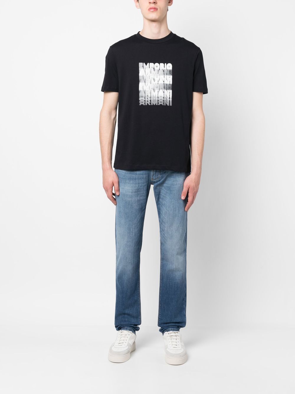 Emporio Armani Jeans Azzurro Cotone Elastan
