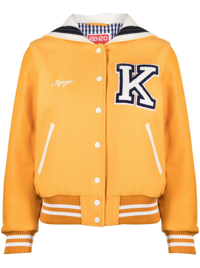 Kenzo Coats Orange Outer: Calfskin