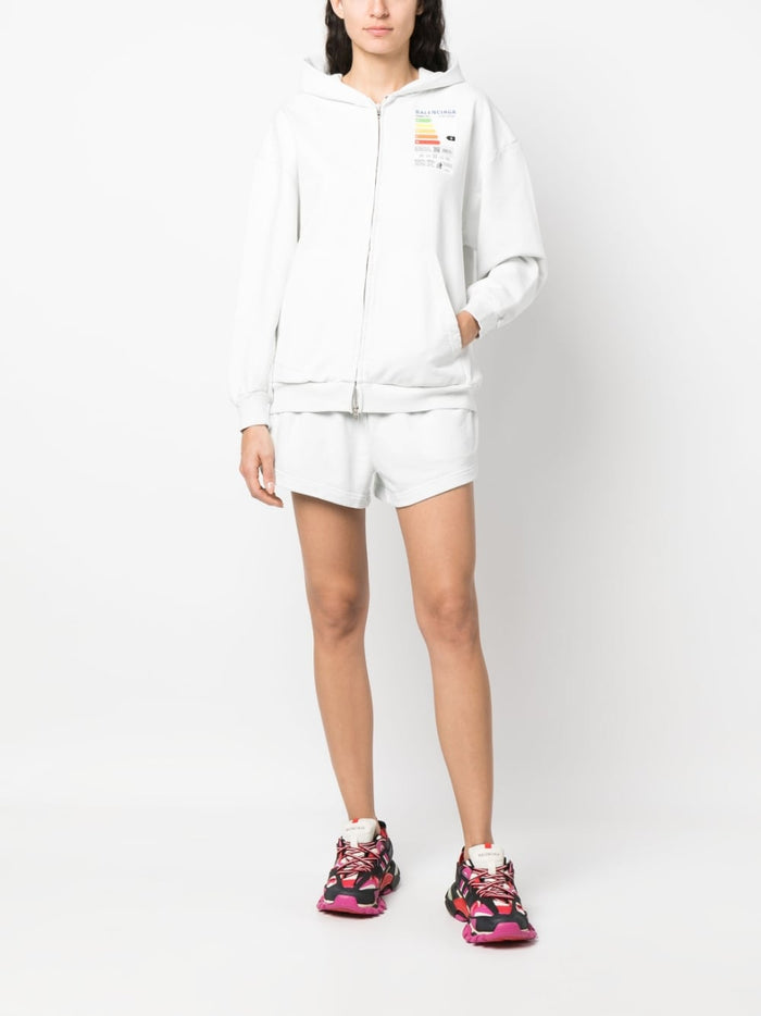 Balenciaga Shorts White Cotton
