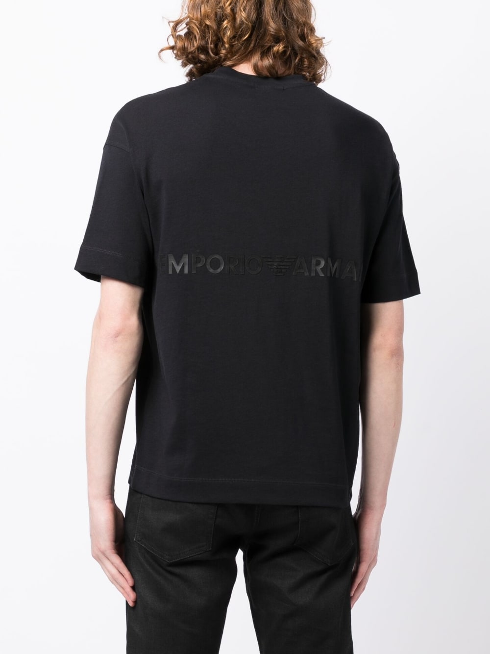 Emporio Armani T-Shirts And Polos Blu Cotton