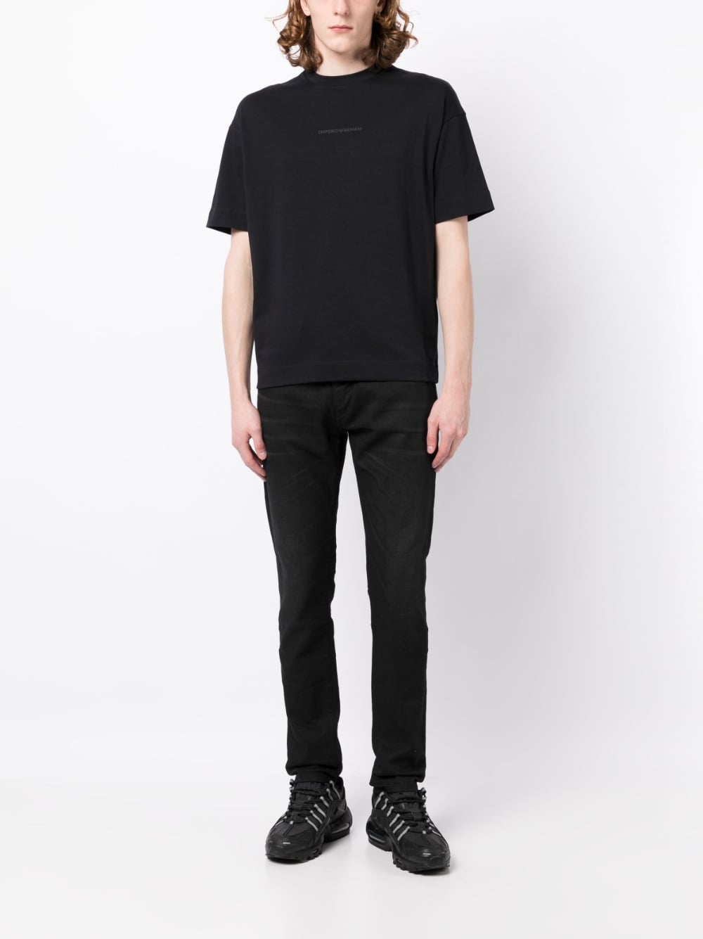 Emporio Armani T-Shirts And Polos Blu Cotton