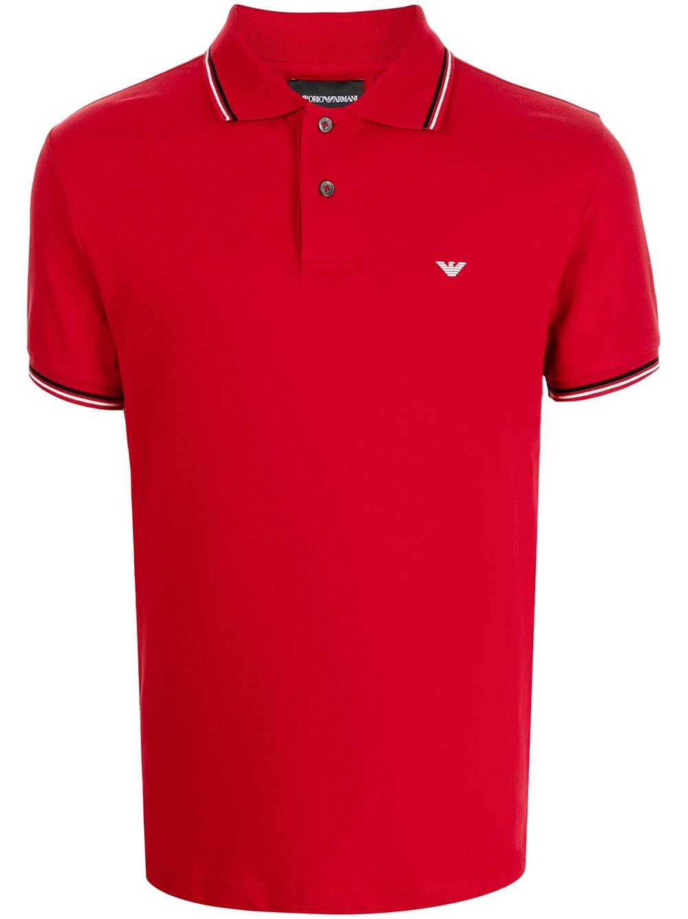 Emporio Armani T-Shirts And Polos Bordeaux Cotton