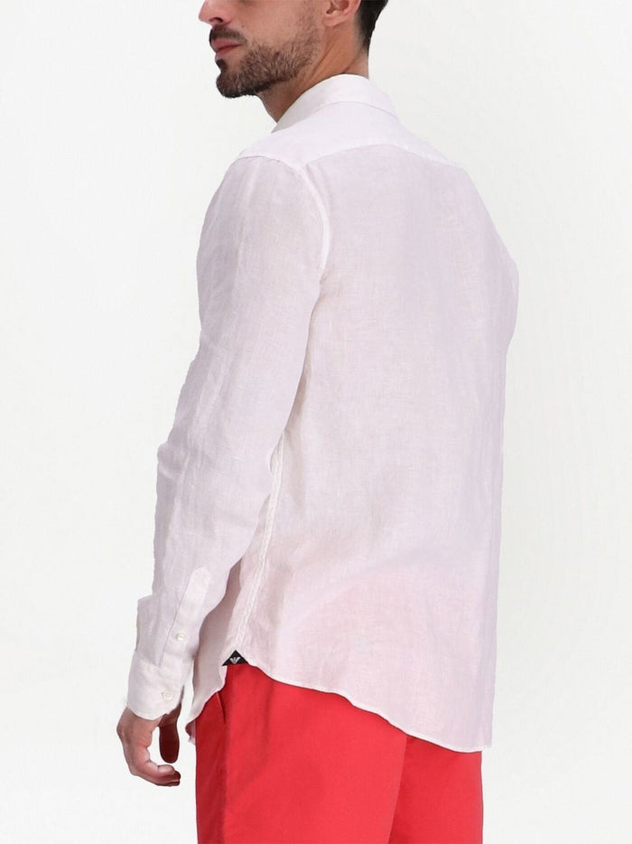 Emporio Armani Shirts White Linen
