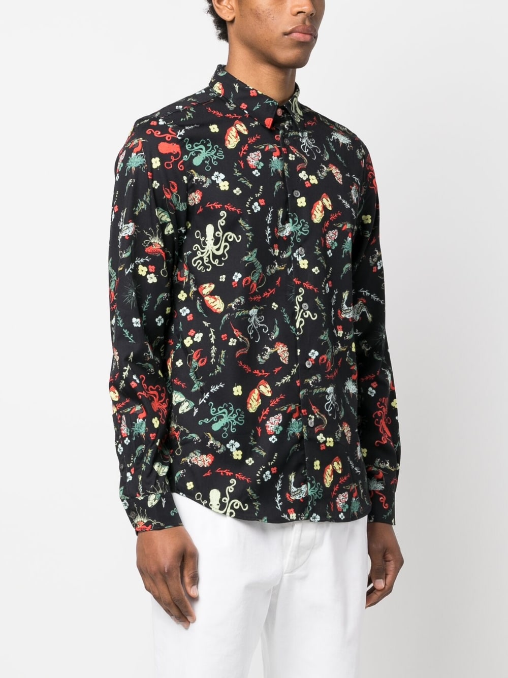 Paul Smith Shirts Black Lyocell