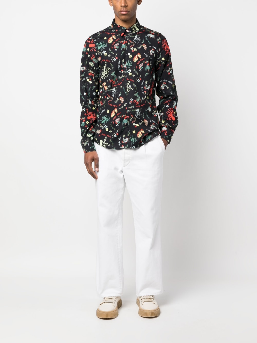 Paul Smith Shirts Black Lyocell