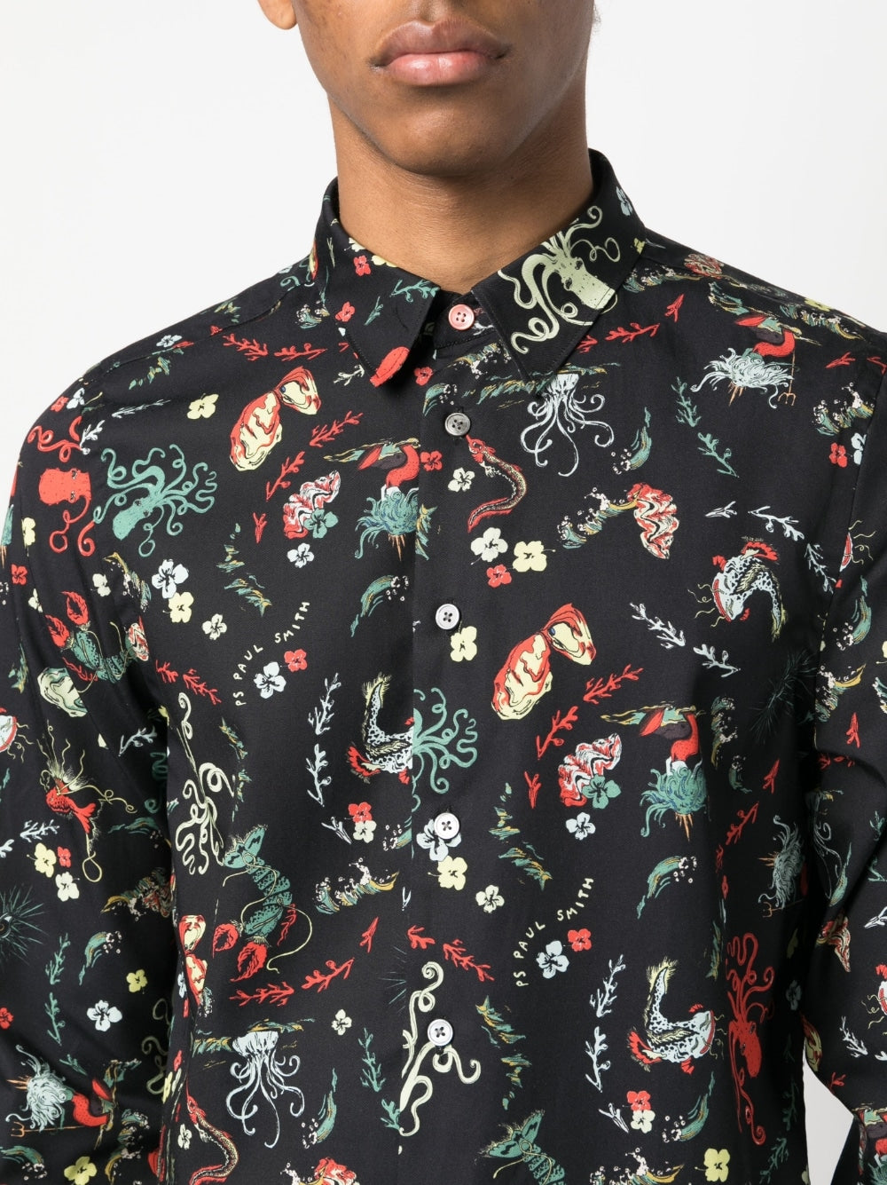 Paul Smith Shirts Black Lyocell