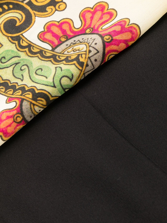 Etro Trousers Black Silk