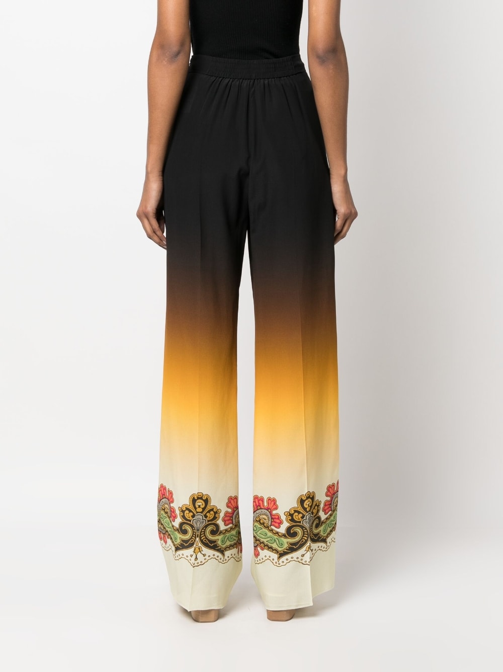 Etro Trousers Black Silk